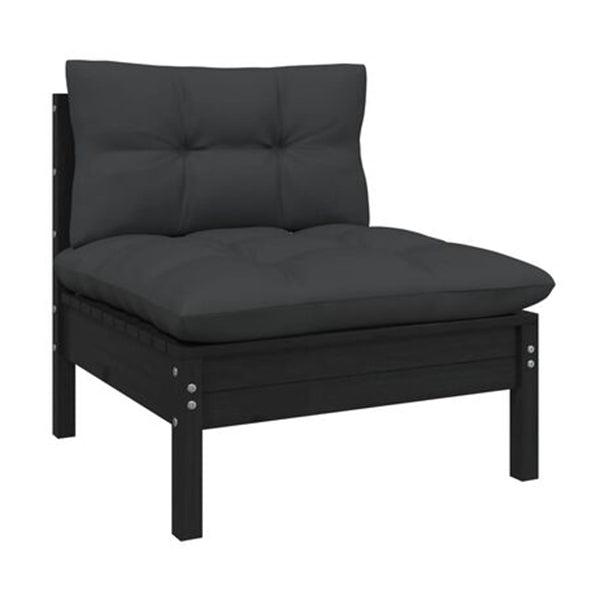 Pinewood 5 Piece Garden Lounge Set With Anthracite Cushions