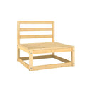 5 Piece Solid Pinewood Garden Lounge Set