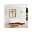 5 Piece Solid Acacia Wood Garden Sofa Set With Cushions