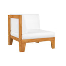5 Piece Solid Acacia Wood Garden Sofa Set With Cushions