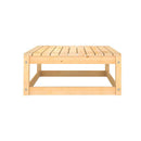 5 Piece Solid Garden Lounge Set Pinewood