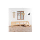 5 Piece Solid Pinewood Outdoor Garden Lounge Set