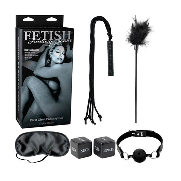 5 Pieces Fetish Fantasy Series Limited Edition First Time Kit Black