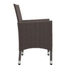 5 Pieces Garden Brown Dining Set