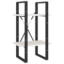 5 Tier Book Cabinet White 40 X 30 X 175 Cm Pinewood