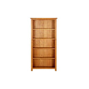 5 Tier Bookcase 70 X 22 X 140 Cm Solid Oak Wood