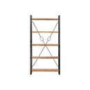 5 Tier Bookcase 90 X 30 X 180 Cm Solid Acacia Wood