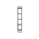 5 Tier Bookcase 90 X 30 X 180 Cm Solid Acacia Wood