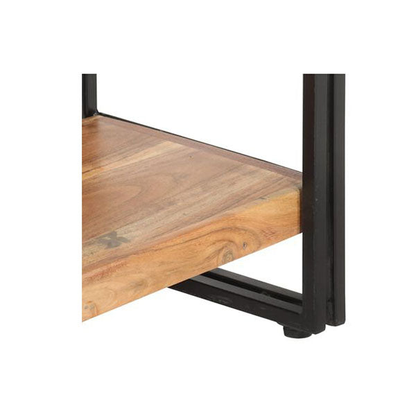 5 Tier Bookcase 90 X 30 X 180 Cm Solid Acacia Wood
