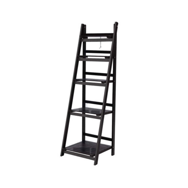 5 Tier Wooden Ladder Stand Storage