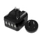 5V Four Usb Charger Black Interchangeable Travel Adaptor