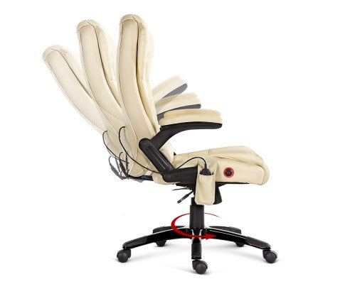 8 Point Massage Executive PU Leather Office Chair