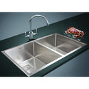 Handmade 1.5mm Stainless Steel Kitchen Sink with Square Waste