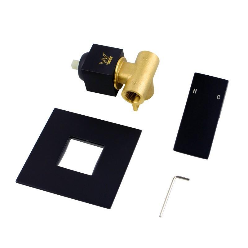 Ottimo Nero Square Matte Black Shower/Bath/Basin Mixer