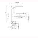Ottimo Square Chrome Basin Mixer