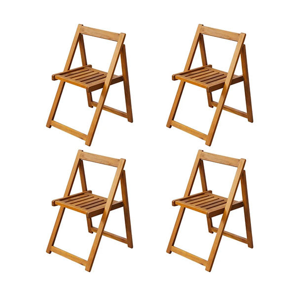 5 Piece Folding Outdoor Dining Set Solid Acacia Wood