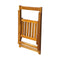 5 Piece Folding Outdoor Dining Set Solid Acacia Wood