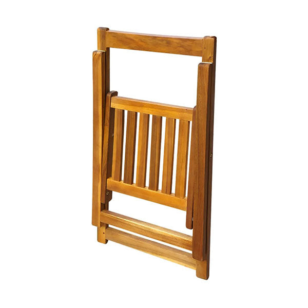5 Piece Folding Outdoor Dining Set Solid Acacia Wood