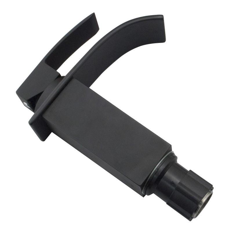 Polly Nero Square Matte Black Basin Mixer