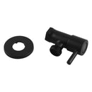 Round Washing Machine Stop Tap Shut Off Valve Wall Mounted Black Brass