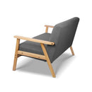 2 Seater Fabric Sofa Chair - Grey