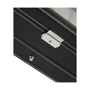 12 Grids Watch Display Leather Jewellery Storage Organizer Lock Key