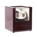 Automatic Dual Watch Winder Wood Display Box Case