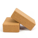 2x Eco-Friendly Cork Yoga Block Prop Accessory Exercise Brick
