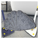 5X Spin Cleaning Mop Pad Cleaner Head 360 Degree Rotatable Grey