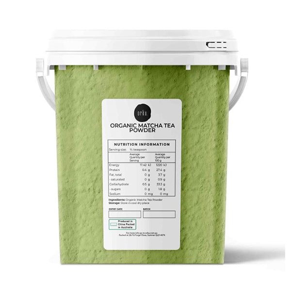 600G Organic Matcha Powder Tub Bucket Camellia Sinensis Green Tea Leaf