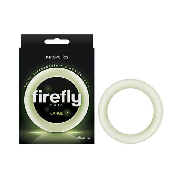 60 Mm Firefly Halo Glow In Dark Clear Large Cock Ring