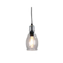 60W Clear Glass Single Pendant