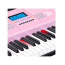 61 Keys Electronic Led Piano Keyboard With Stand Pink