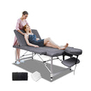 65Cm Foldable Massage Table 3 Fold Lift Up Bed Desk