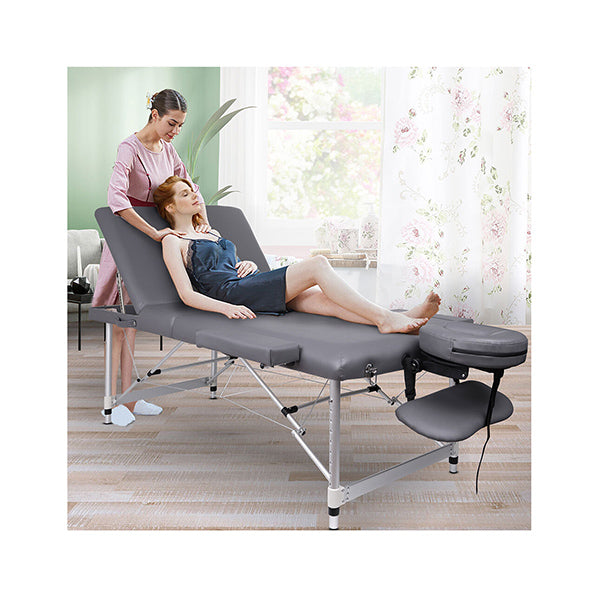 65Cm Foldable Massage Table 3 Fold Lift Up Bed Desk