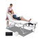 65Cm Foldable Massage Table Aluminium Lift Up Bed Desk White