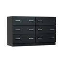 6 Chest Of Drawers Cabinet Dresser Table Tallboy Lowboy Storage Black