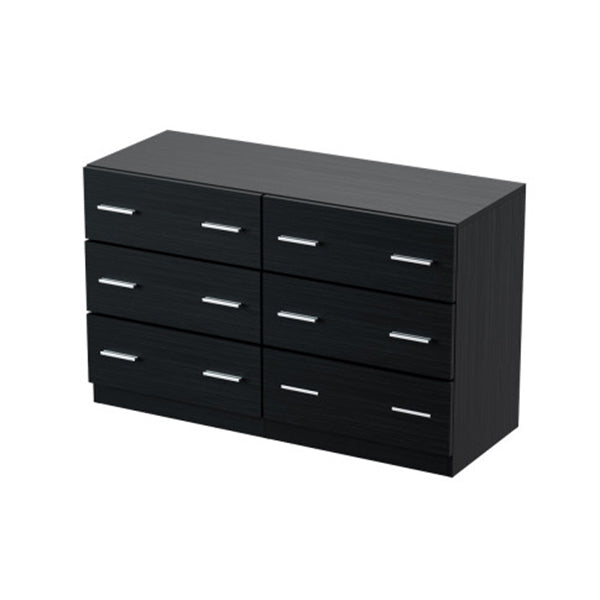 6 Chest Of Drawers Cabinet Dresser Table Tallboy Lowboy Storage Black