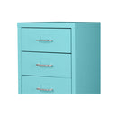 6 Drawer Filing Storage Organise Cabinets Steel Blue