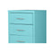 6 Drawer Filing Storage Organise Cabinets Steel Blue