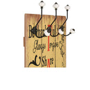 6 Hooks Wallmounted Coat Rack Family