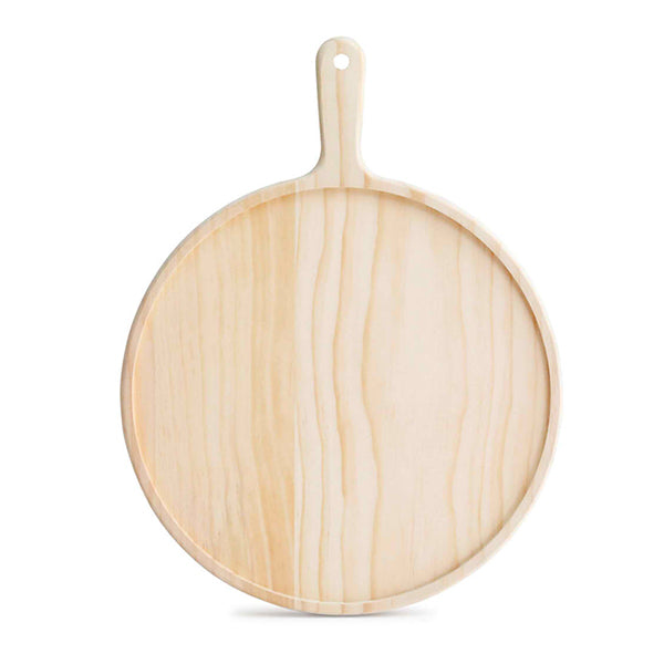 10 Inch Round Premium Wooden Board Paddle