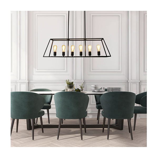 6 Light 100Cm Urban Retro Pendant
