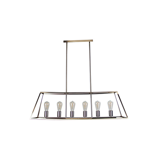 6 Light 100Cm Urban Retro Pendant