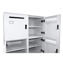 6 Lockable Compartments Office Locker White China