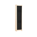 6 Panel Room Divider Black Fabric