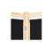 6 Panel Room Divider Black Fabric