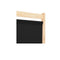 6 Panel Room Divider Black Fabric