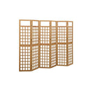 6 Panel Room Divider Trellis Solid Fir Wood