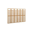 6 Panel Room Divider Trellis Solid Fir Wood